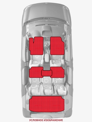 ЭВА коврики «Queen Lux» комплект для Chevrolet TrailBlazer (2G)